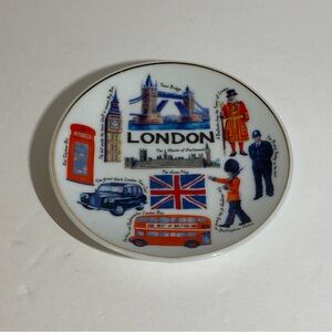 Elgate Ceramics London Trinket Tray Dish Big Ben Union Flag Tower Bridge